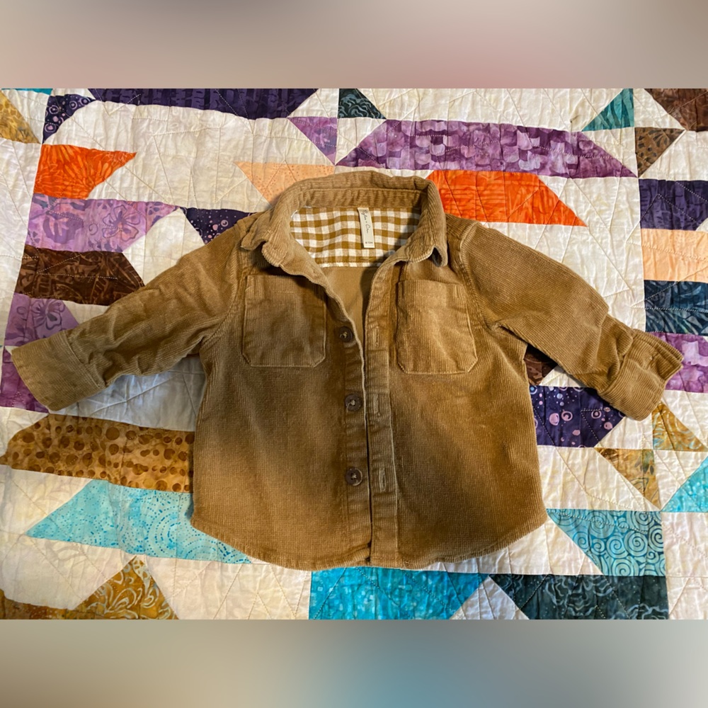 Rylee + Cru Cordoroy Snap Shirt Jacket